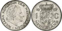 World Coins - Netherlands, Juliana, 1 Gulden, 1967, Utrecht, Nickel,