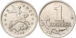 World Coins - Russia, Kopek, 2008, Moscow, Copper-Nickel Plated Steel, , KM:600