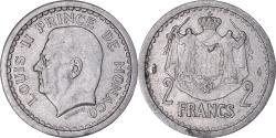 World Coins - Coin, Monaco, 2 Francs, Undated (1943), Poissy, , Aluminum, Gadoury:MC