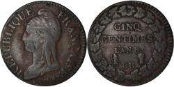 World Coins - Coin, France, Dupré, 5 Centimes, AN 8, Strasbourg, , Bronze, KM:640.4