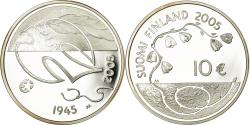 World Coins - Finland, 10 Euro, 60 ans de Paix en Europe, 2005, , Silver, KM:120