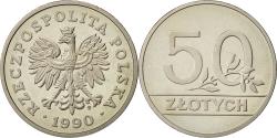 World Coins - Poland, 50 Zlotych, 1990, Warsaw, , Copper-nickel, KM:216