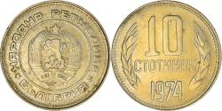 World Coins - Coin, Bulgaria, 10 Stotinki, 1974, , Nickel-brass, KM:87