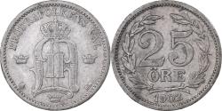 World Coins - Sweden, Oscar II, 25 Öre, 1902, Silver, , KM:739