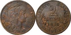 World Coins - France, 2 Centimes, Dupuis, 1916, Paris, Bronze, , Gadoury:107, KM:841