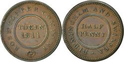 World Coins - Coin, Great Britain, Rose Copper Company, Halfpenny Token, 1811, Birmingham