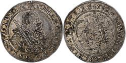 World Coins - Electorate of Saxony, Johann Georg I, 1/4 Thaler, 1656, Dresden, Silver
