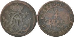 World Coins - Coin, German States, COLOGNE, Clemens August, 1/4 St, 1745, , Copper