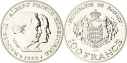World Coins - Coin, Monaco, Rainier III et Albert, 100 Francs, 1982, ESSAI, , Silver
