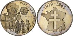 World Coins - France, Medal, Campagne d'Italie, 1939-1945, Copper-nickel,