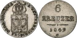 World Coins - Austria, Francis Joseph I, 6 Kreuzer, 1849-1851, Vienna, Billon,