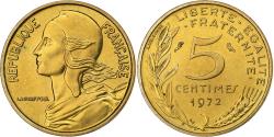 World Coins - France, 5 Centimes, Marianne, 1972, Paris, FDC, Aluminum-Bronze,