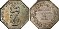 World Coins - France, Token, Notaires de l'Arrondissement du Mans, Silver, Dubois,
