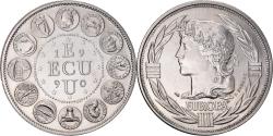 World Coins - France, Medal, Ecu Europa, Marianne, Politics, 1990, , Copper-nickel