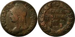World Coins - Coin, France, Dupré, 5 Centimes, AN 8, Strasbourg, , Bronze, KM:640.4
