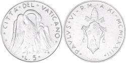 World Coins - Coin, VATICAN CITY, Paul VI, 5 Lire, 1977, Roma, , Aluminum, KM:118
