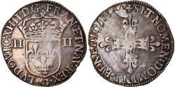 World Coins - Coin, France, Louis XIV, 1/4 Écu, frappé au marteau, 1/4 Ecu, 1644, Poitiers
