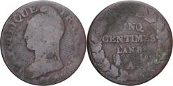 World Coins - Coin, France, Dupré, 5 Centimes, AN 8, Paris, , Copper, Gadoury:126