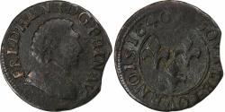 World Coins - Principality of Orange, Frédéric-Henri de Nassau, Double Tournois, 1640