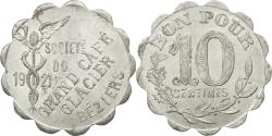 World Coins - France, Token, Nécessité, 10 Centimes, Société du Grand Café Glacier