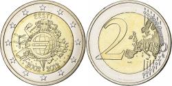 World Coins - Estonia, 2 Euro, 10 Years of Euros Cash, 2012, Vantaa, Bimetallic,