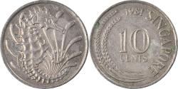 World Coins - Coin, Singapore, 10 Cents, 1981
