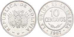 World Coins - Coin, Bolivia, 10 Centavos, 1987