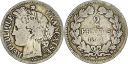 World Coins - Coin, France, Cérès, 2 Francs, 1871, Bordeaux, , Silver, KM:816.2
