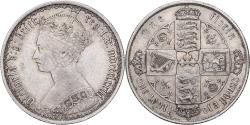 World Coins - Great Britain, Victoria, Florin, 1873, London, Silver,