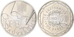 World Coins - France, 10 Euro, Auvergne, 2010, Paris, , Silver, KM:1646