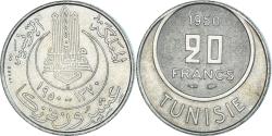World Coins - Coin, Tunisia, Muhammad al-Amin Bey, 20 Francs, 1950, Paris, ESSAI,