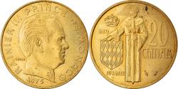 World Coins - Coin, Monaco, Rainier III, 20 Centimes, 1975, , Aluminum-Bronze