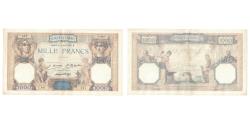 World Coins - France, 1000 Francs, Cérès et Mercure, 1927, U.443, EF(40-45), Fayette:37.1