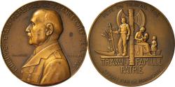 World Coins - France, Medal, Etat Français, Travail Famille Patrie, Offert par le Maréchal