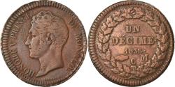 World Coins - Coin, Monaco, Honore V, Decime, 1838, Monaco, , Copper, KM:97.1