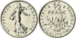 World Coins - Coin, France, Semeuse, 1/2 Franc, 1989, Paris, , Nickel, KM:931.1