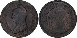 World Coins - France, Decime, Dupré, Uncertain date, Paris, Copper, , Gadoury:187
