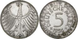 World Coins - GERMANY - FEDERAL REPUBLIC, 5 Mark, 1956, Stuttgart, Silver, , KM:112.1