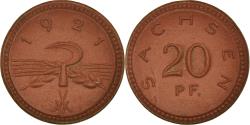 World Coins - Coin, Germany, 20 Pfennig, 1921, monnaie de nécessité saxe, , Porcelain