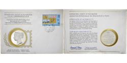 World Coins - Cayman Islands, Medal + stamp, International Society of Postmasters, 1976
