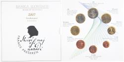 World Coins - Slovenia, 1 Cent to 2 Euro, euro set, 2007, BU,