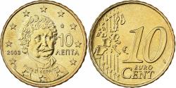 World Coins - Greece, 10 Euro Cent, 2003, Athens, Nordic gold,