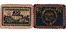 World Coins - Germany, Bielefeld, 100 Mark, 1921-07-15, UNC(63), Silk, Grabowski:34a