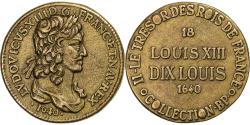 World Coins - France, Token, Collection BP, Dix Louis, Louis XIII, Copper,