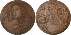 World Coins - France, Medal, Antoine Watteau, Valenciennes, 1985, Bronze, Thurotte,
