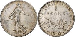 World Coins - France, Franc, Semeuse, 1910, Paris, Silver, , Gadoury:467, KM:844.1