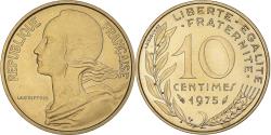 World Coins - Coin, France, Marianne, 10 Centimes, 1975, Paris, , Aluminum-Bronze