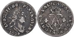 World Coins - France, Louis XIV, 4 Sols aux 2 L, 1692, Metz, Silver,