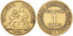 World Coins - Coin, France, Chambre de commerce, Franc, 1921, Paris,