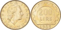 World Coins - Coin, Italy, 200 Lire, 1985, Rome, , Aluminum-Bronze, KM:105